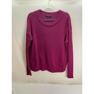 Talbots Women's Crewneck Sweater - Fuchsia Pink